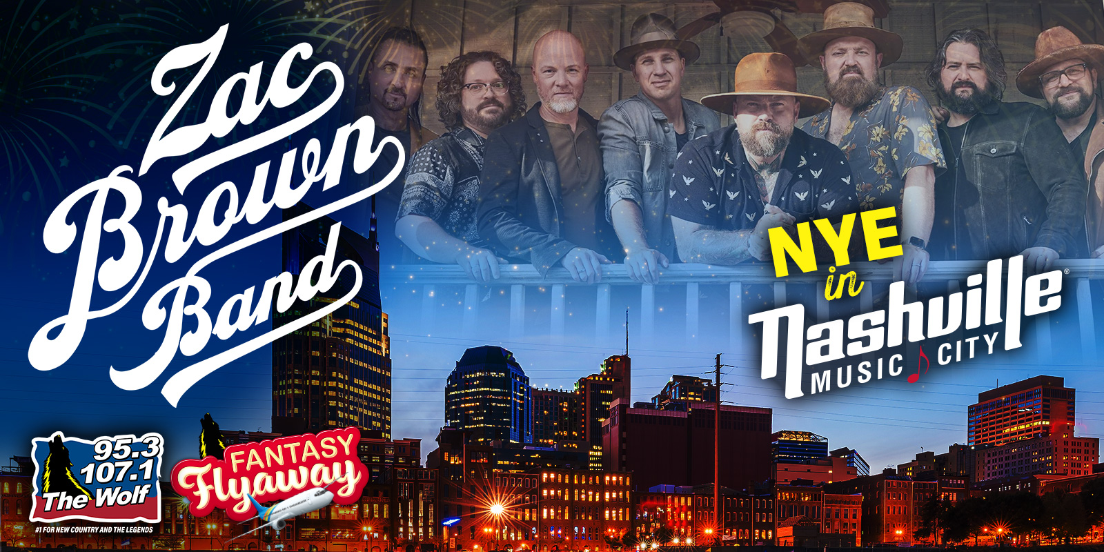 Fantasy Flyaway #3: Win a Trip For Two to Nashville to See Zac Brown Band