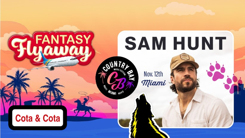 Win Tickets To Sam Hunt In Miami At The Country Bay Music Festival!