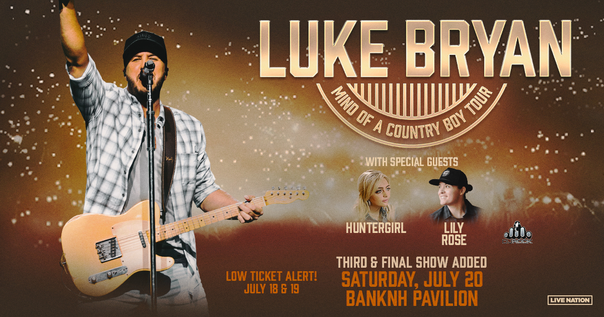 Win Tickets To Luke Bryan At The BankNH Pavilion!