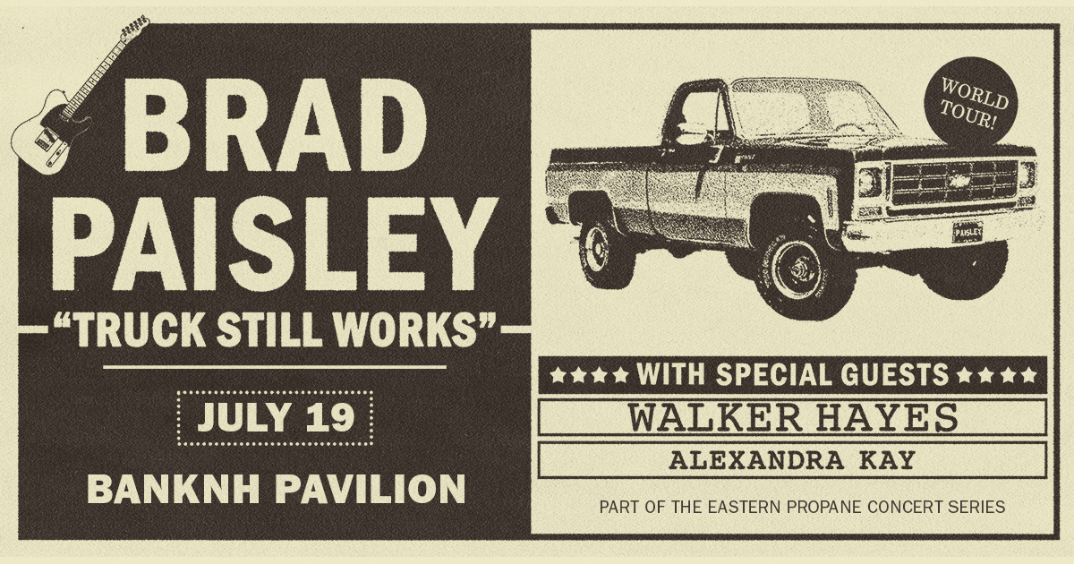 Win Tickets to see Brad Paisley at BankNH Pavilion!